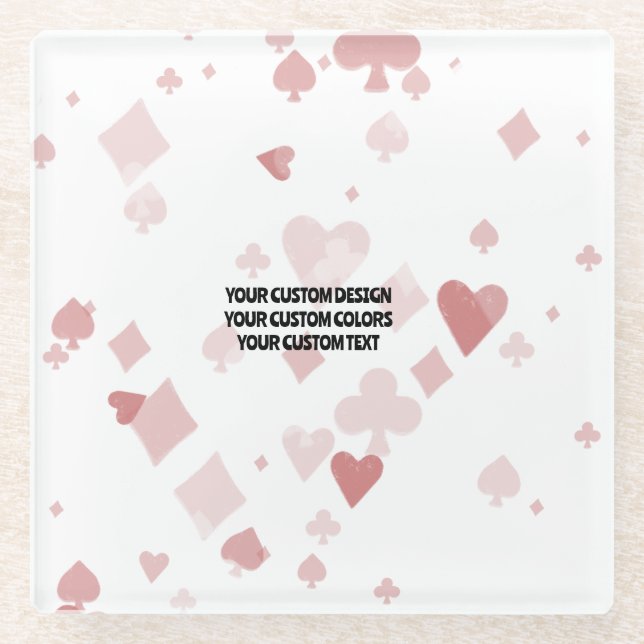 Posavasos De Vidrio Crear su propio Personalizado (Anverso)