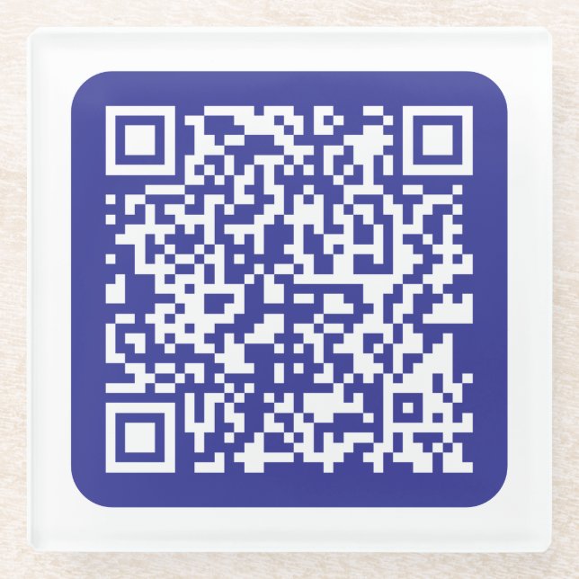Posavasos De Vidrio Crear un código QR escane (Anverso)