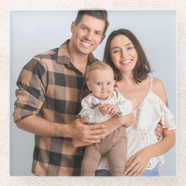 Posavasos De Vidrio Create Your Own Photo Custom Picture DIY  (Anverso)