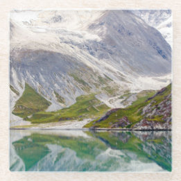 Posavasos De Vidrio Crecido en el azul