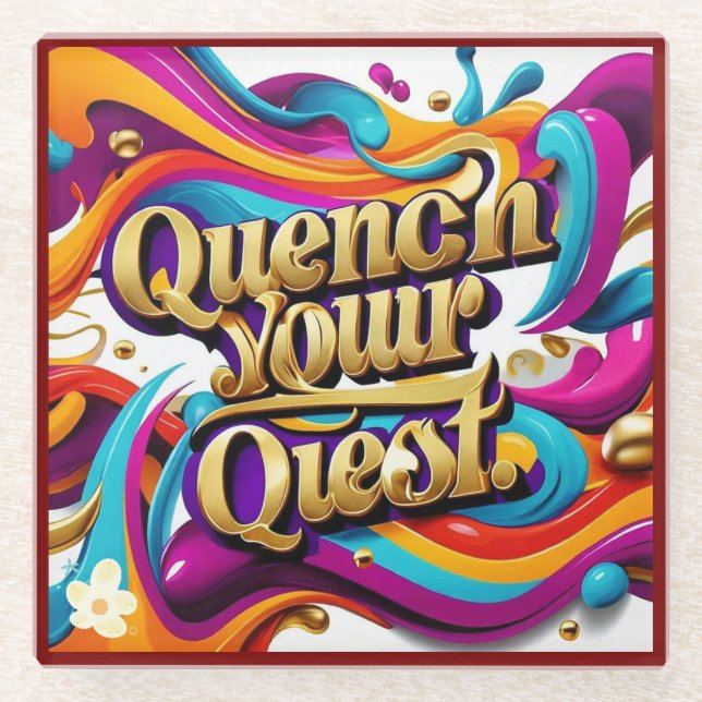 Posavasos De Vidrio "Crecimiento ilimitado" (Anverso)