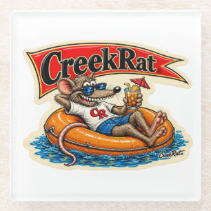 Posavasos De Vidrio CreekRat®   CreekRat Co.   Topanga - Malibu - CA