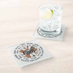 Posavasos De Vidrio Cristiano inspirador dice