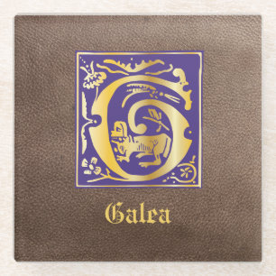 Posavasos De Vidrio Críticas míticas del siglo XVI Capital decorativa 