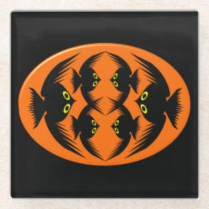 Posavasos De Vidrio Crows de Halloween