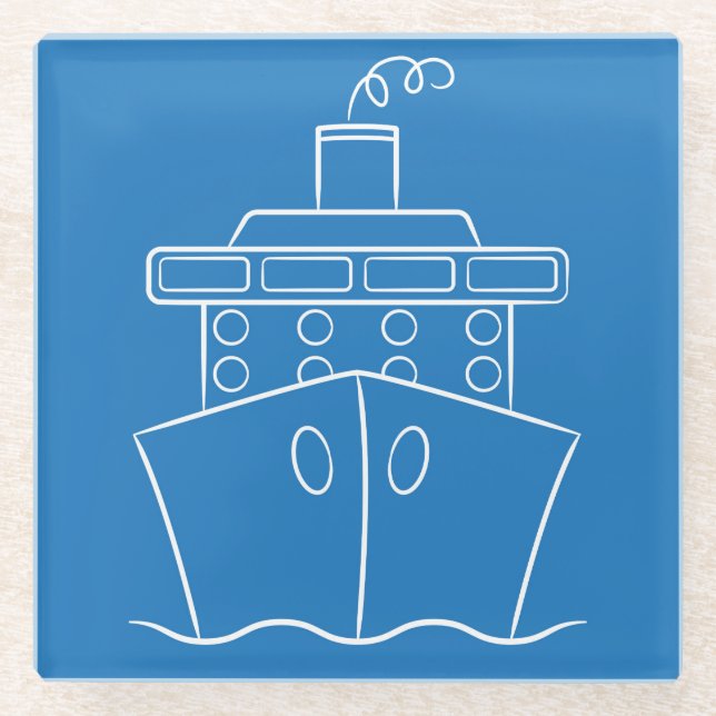 Posavasos De Vidrio Cruceros (Anverso)