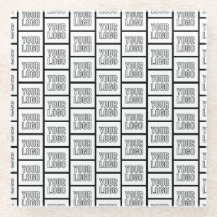 Posavasos De Vidrio Cualquier patrón de repetición de logotipo o image