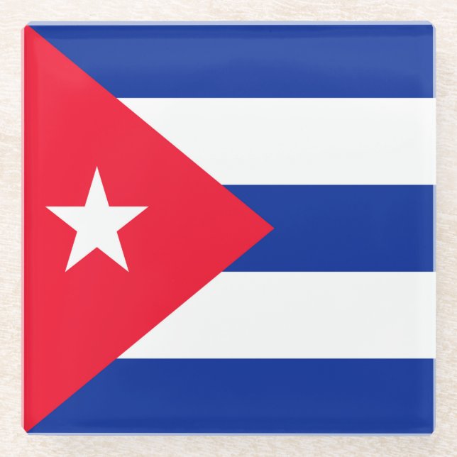 Posavasos De Vidrio Cuba (Anverso)