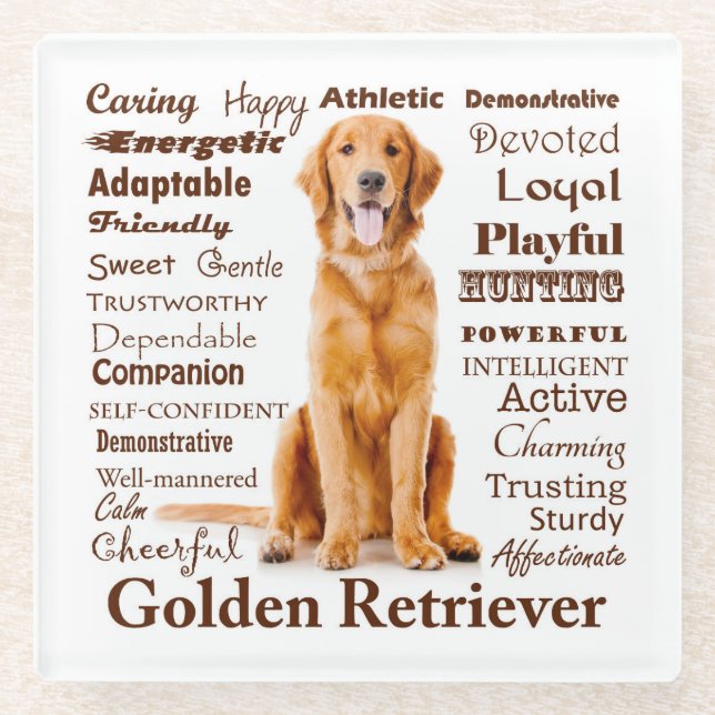 Posavasos De Vidrio Cubierta de vidrio de los rasgos dorados (Anverso)