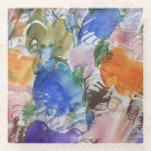 Posavasos De Vidrio Cubierta de vidrio de salpicadura de color