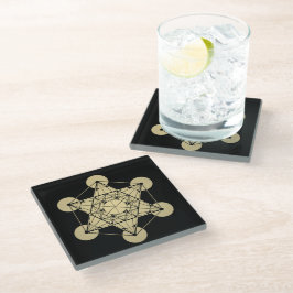 Posavasos De Vidrio Cubo de Metatron