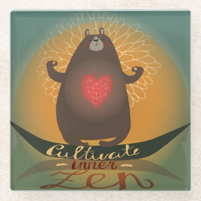 Posavasos De Vidrio Cultivar Zen interior (Anverso)