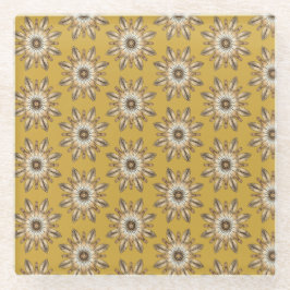 Posavasos De Vidrio Cultural Mandala Design