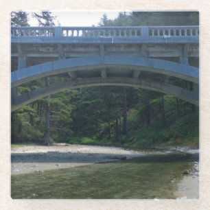 Posavasos De Vidrio Cummins Creek en el Parque Estatal Neptune, OR