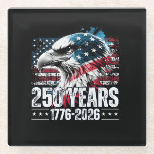 Posavasos De Vidrio Cumpleaños de Estados Unidos 250 Aniversario Manga