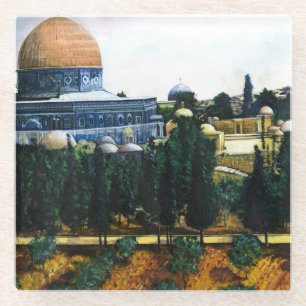 Posavasos De Vidrio Cúpula de la roca, Jerusalén