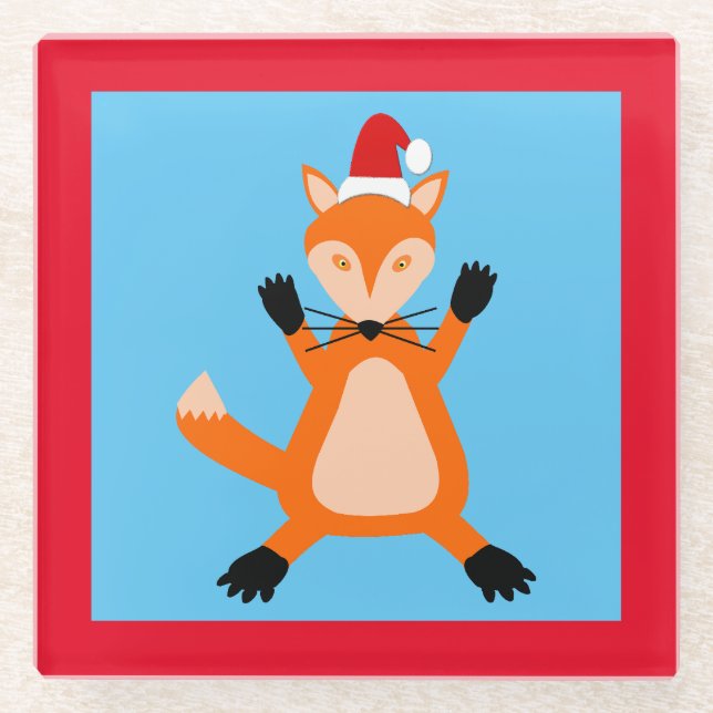 Posavasos De Vidrio Curte Navidades Fox (Anverso)