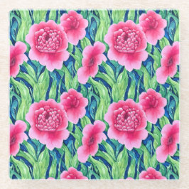 Posavasos De Vidrio Custodia De Vidrio Floral