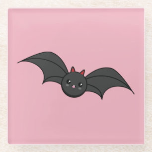 Posavasos De Vidrio Cute Bat