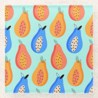 Posavasos De Vidrio Cute Citrus Fruits Verano Vintage