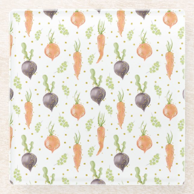 Posavasos De Vidrio Cutters de galletas de Pascua (Anverso)