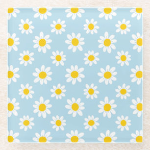 Posavasos De Vidrio Daisy Flowers