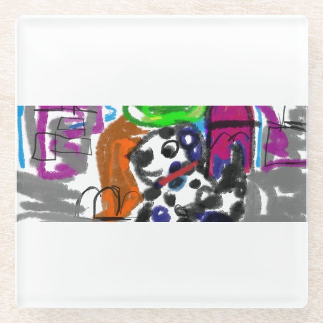 Posavasos De Vidrio Dalmacia en la ciudad (Anverso)