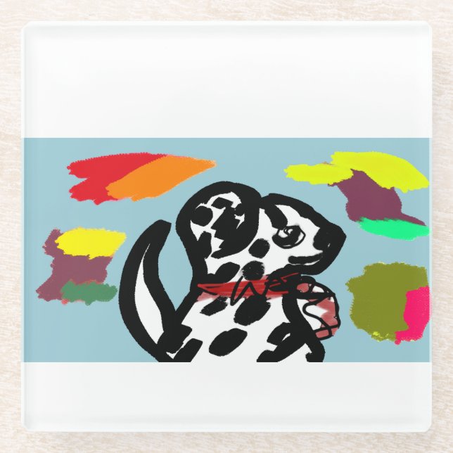 Posavasos De Vidrio Dalmacia en otoño (Anverso)