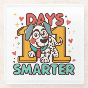 Posavasos De Vidrio Dálmata 101 Días Más Inteligente