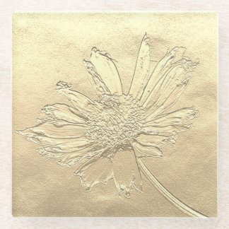 Posavasos De Vidrio Dandelion glass coaster