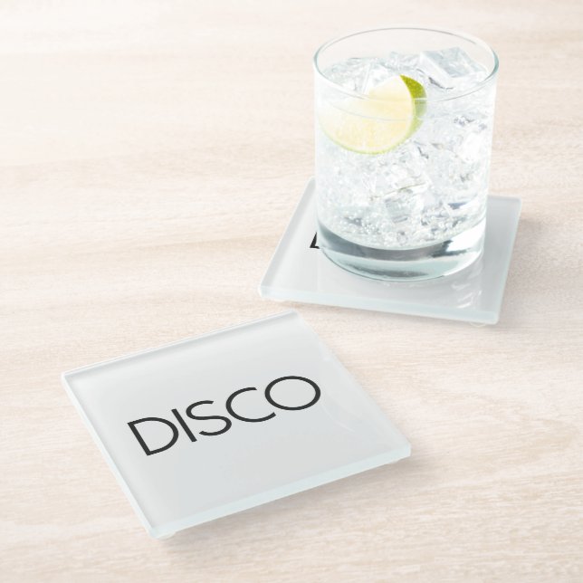 Posavasos De Vidrio Danza DISCO (Angular)