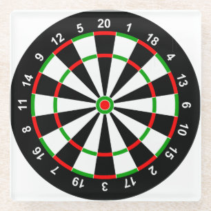 Posavasos De Vidrio Dartboard