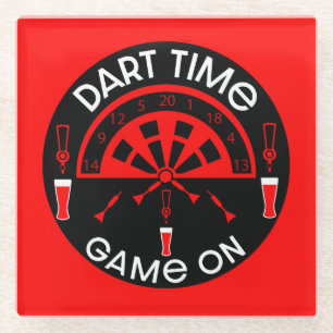 Posavasos De Vidrio Dartboard Game Gift