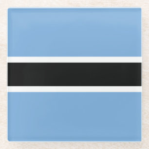Posavasos de vidrio de la bandera patriótica de Bo