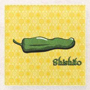 Posavasos de Vidrio de Pimiento Chili Shishito