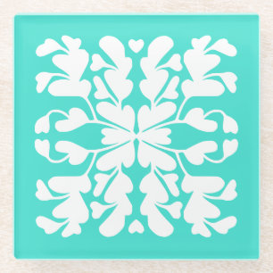 Posavasos De Vidrio decoración turquesa