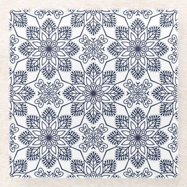 Posavasos De Vidrio Decoraciones (Anverso)