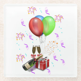 Posavasos De Vidrio Decoraciones de Celebración