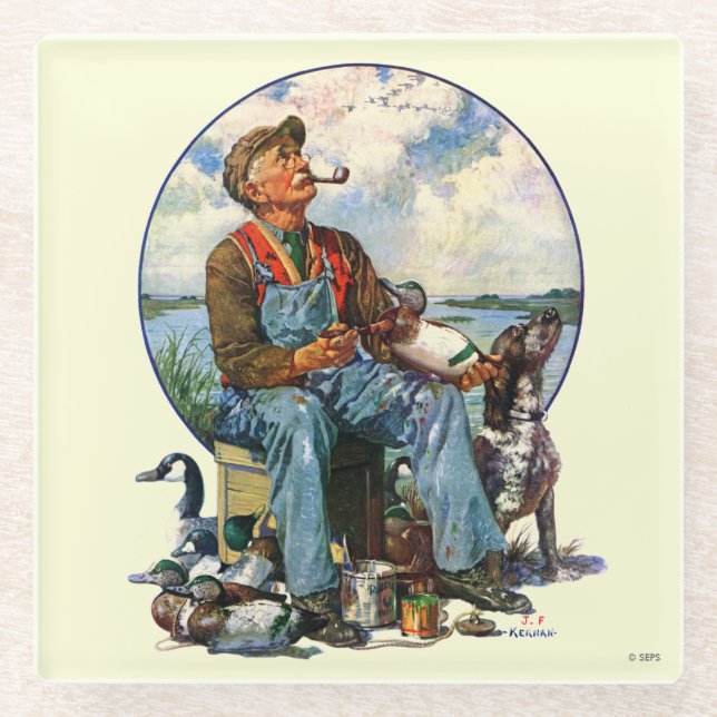 Posavasos De Vidrio Decoys (Anverso)