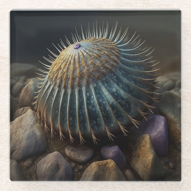 Posavasos De Vidrio Deep Sea Urchin (Anverso)