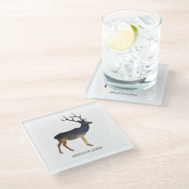 Posavasos De Vidrio Deer del país