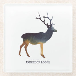 Posavasos De Vidrio Deer del país