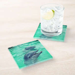Posavasos De Vidrio Delfines
