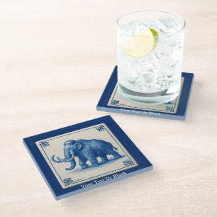 Posavasos De Vidrio Delft Wooly Mammoth