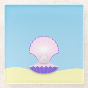 Posavasos De Vidrio Delicate Seashell