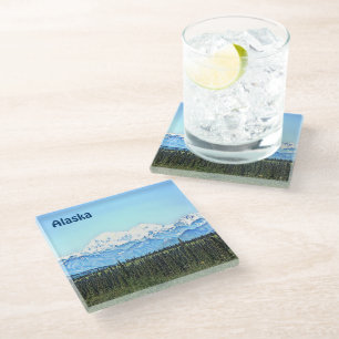 Posavasos De Vidrio Denali (Monte McKinley)