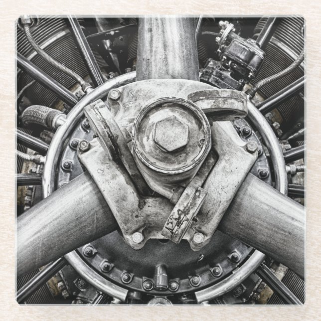 Posavasos De Vidrio Dentro de una hélice (Anverso)