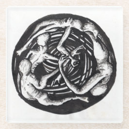 Posavasos De Vidrio Descenso en espiral