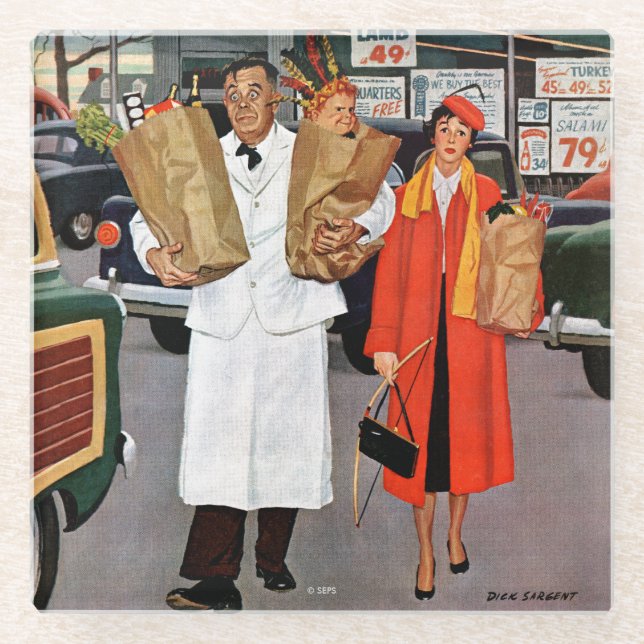 Posavasos De Vidrio Despido lleno de problemas (Anverso)