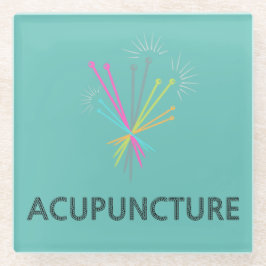 Posavasos De Vidrio Dessous de verre Acupuncture